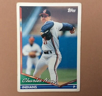 1994 TOPPS Carte BASEBALL n° 330 CHARLES NAGY INDIANS Trading Card - Photo 1/2
