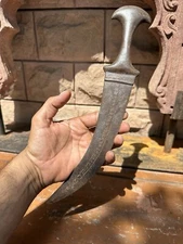 Ancient Iron Blade Hand Forged Pesh Kabz Dagger Katar Dagger Knife Sword Jamia