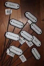 Kräuterstecker♥Kräuterschilder aus Metall, neue Ausführung♥L = 28 cm
