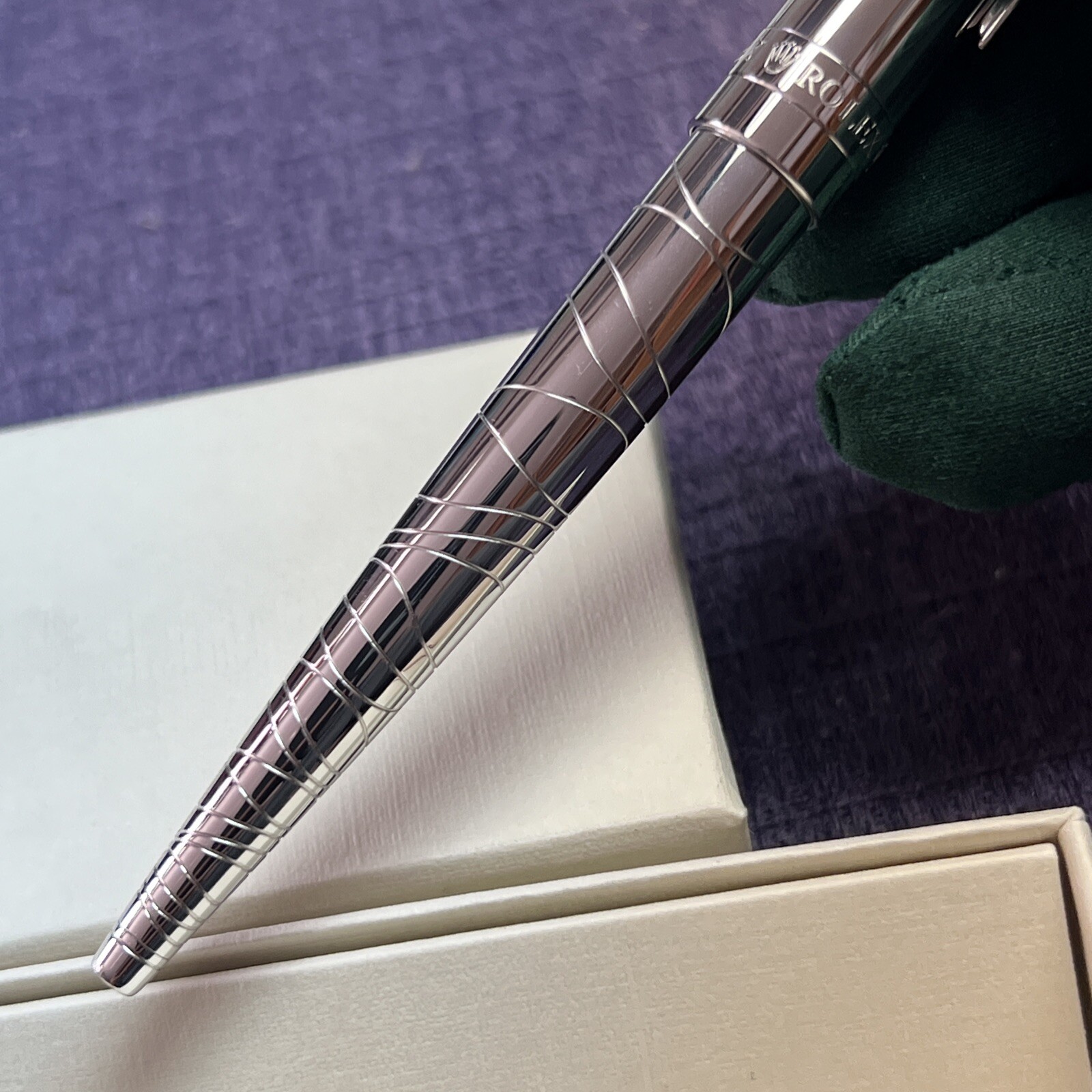 Authentic Rolex silver wave pen. 2014 Baselworld VIP gift. New In Box‼️