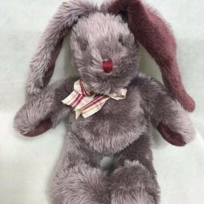 DanDee Collectors Choice Rabbit 12'' Plush Bunny Rabbit Purple Floppy Ears