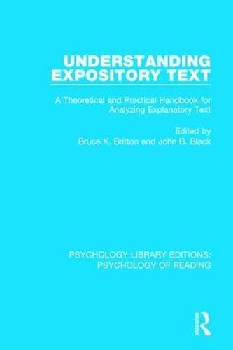 Understanding Expository Text: A Theoretical an, Britton, Black.. - Picture 1 of 1