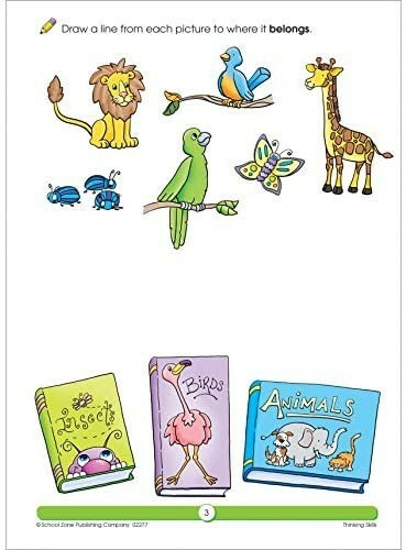 NEW School Zone Workbooks Thinking Skills, Age (3-5), Grade P (Cover May Vary) - Imagen 3 de 7