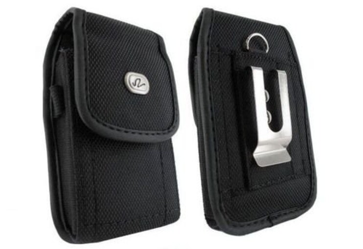 Rugged Case Belt Clip Holster Canvas Cover Pouch Carry P1Z for Cell Phones