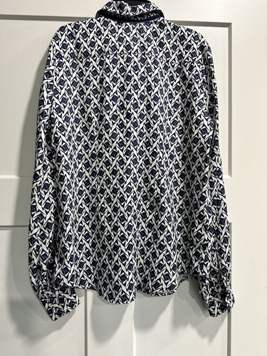 The Shirt by Rochelle Behrens Tuckernuck Sz XS Long sleeve Geometric Designer - Picture 16 of 18