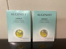 Lot x 2 ALGENIST GENIUS Liquid Collagen 0.03oz/1ml Sample Size Serum Vegan NEW