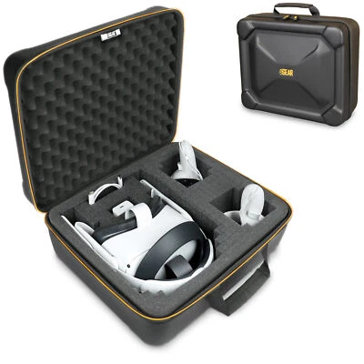 USA GEAR Case for VR Headset - Customizable Case Compatible with Oculus Quest