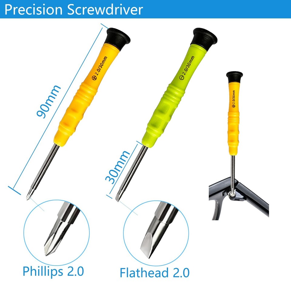 Sunglasses Repair Kit,Eyeglass Screws Kit Glasses Precision Screwdriver