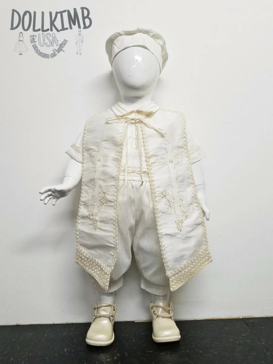 Ropones para bautizo de ni o. Blanco. Boy Romper for baptism. WHOLESALE PRICES