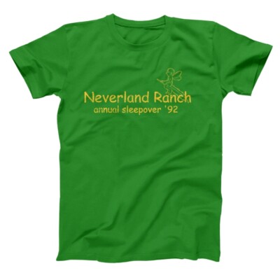 Neverland Ranch  Annual Sleepoover Funny Rude Camp Green Basic Men's T-Shirt