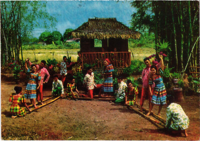 PC PHILIPPINES, TINIKLING, MOST POPULAR DANCE, Modern Postcard (b48018)