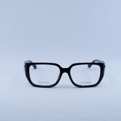 NEW GUCCI GG1694OA 001 Shiny Black 55mm Eyeglasses | eBay