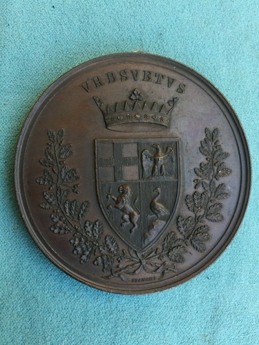MEDAGLIA COMMEMORATIVA URBSVETUS ORVIETO FRONTE DUOMO GREGORIUS XVI P. MAX 1842 - Foto 2 di 6