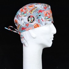 Superman Muscle Building Theme Scrub Hat