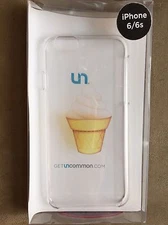 UNCOMMON PINK ICE CREAM CONE IPHONE HARDSHELL CASE CELL TECH ACCESORIE 6 6S