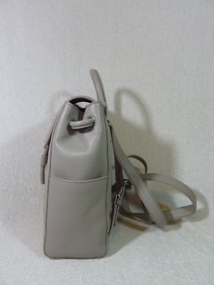 NEW Tory Burch Britten French Gray Leather Backpack 