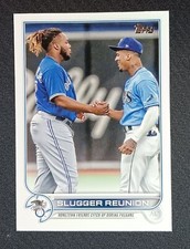 2022 Topps #329 Slugger Reunion -  Wander Franco & Vladimir Guerrero Jr. 