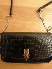 ZARA Borsa con manico nero elegante Donna Nuova