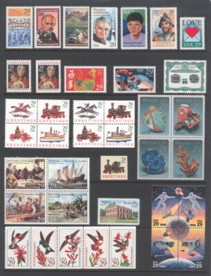 1992 U.S. COMMEMORATIVE YEAR SET *114 STAMPS* WITH WWII SHEET 