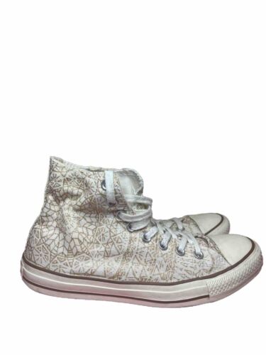 Converse Boho Snowflake Sparkle High Tops Size 10 - Picture 1 of 7