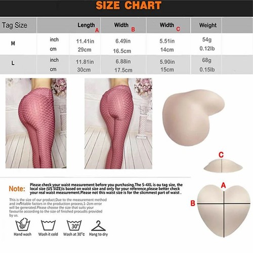 Shape Shift Hip Pads Thick Thigh and Buttock Sponge Material 1 Pair Crossdresser - Picture 10 of 16