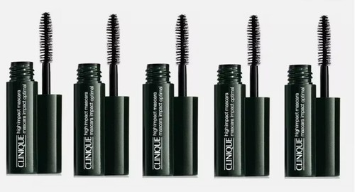 Lot 5x Clinique High Impact Optimal Mascara 01 Black 0.14 oz/3.5ml Each