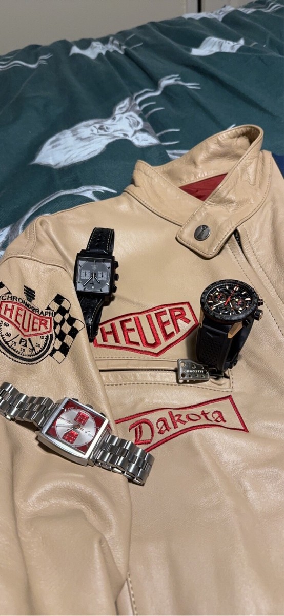 Tag Heuer heures de du mans jacket Dakota Le man Gulf USA Leather