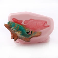 Fish Silicone Mold Food Safe Chocolate Fondant Jewelry Mold Clay Resin (400)