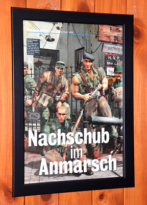 Commandos 2 Men of Courage PC  Windows Old Promo Small Poster / Ad Page Framed