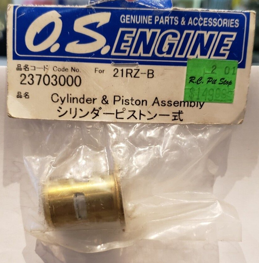 OS Engine 23703000 Cylinder & Piston .21RZ-B Discontinued Nitro Engine parts NEW
