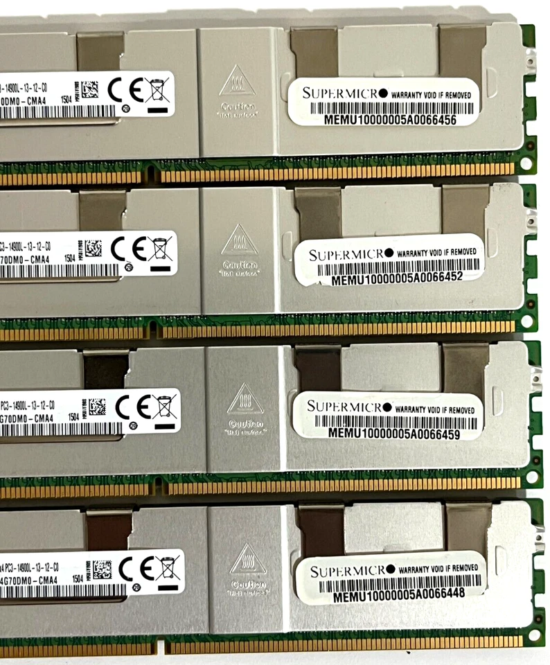 Kit 128GB DDR3 4x32GB RDIMM Samsung PC3-14900L Memoria de Servidor M386B4G70DM0-CM Foto 3 de 4
