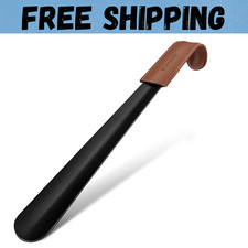 Extra Long Shoe Horn Long Handle Metal Long Shoehorn for Boots Men Women 16.5"