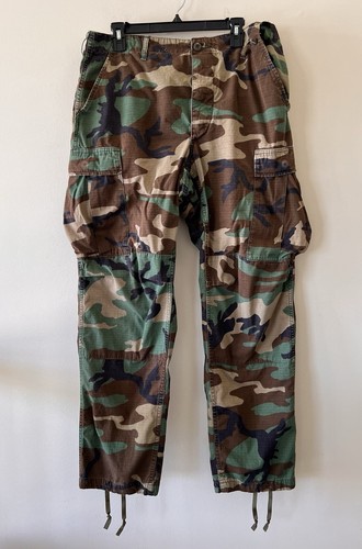 Ejército/Ejército de Estados Unidos - Pantalón de combate - Camuflaje Bosque - Mediano/Regular - Dañado - Imagen 1 de 11