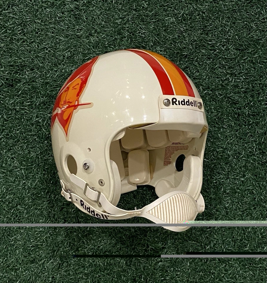 1992-94 TAMPA BAY BUCCANEERS 游戏头盔 RIDDELL VSR-2 型号 - 大号 — 第 4/4 张图片