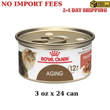 Royal Canin Feline Health Nutrition Aging 12+ Loaf In Sauce Wet Cat Food, 3oz