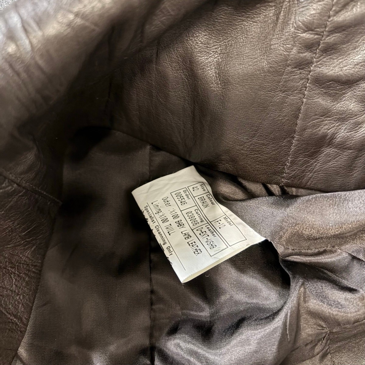 Brown Vintage Tailored Leather Jacket View 5