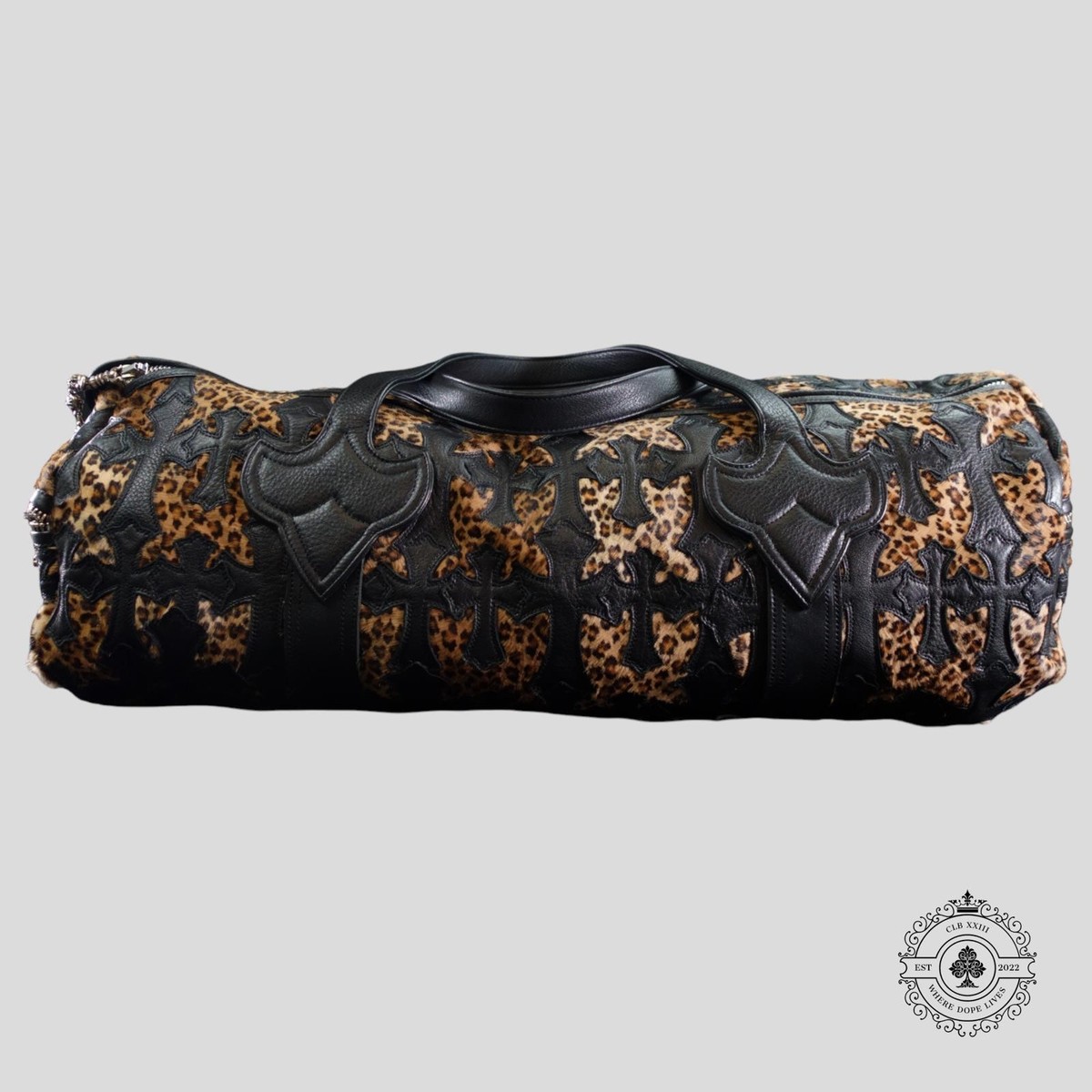 Chrome Hearts Leopard Cross Patch Duffle Bag | eBay
