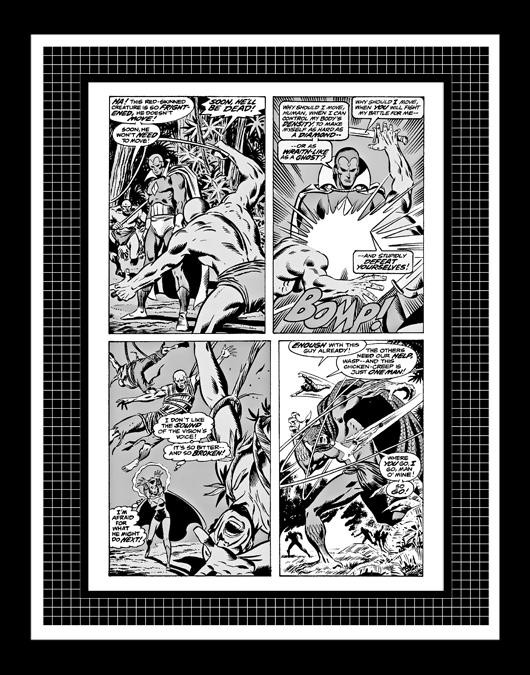 John Buscema Avengers #152 Rare Production Art Pg 13 Monotone