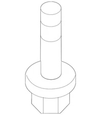 Genuine Mitsubishi Suspension Cross-Member Rear Bolt MF912153