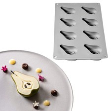 Pavoni - Stampo in silicone per 8 formine Pere Half Pear