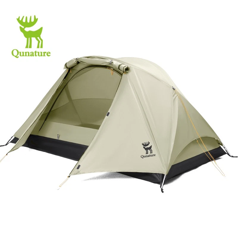 Qunature Camping Tent for 3 Persons Ultralight Outdoor Tent Waterproof Windproof