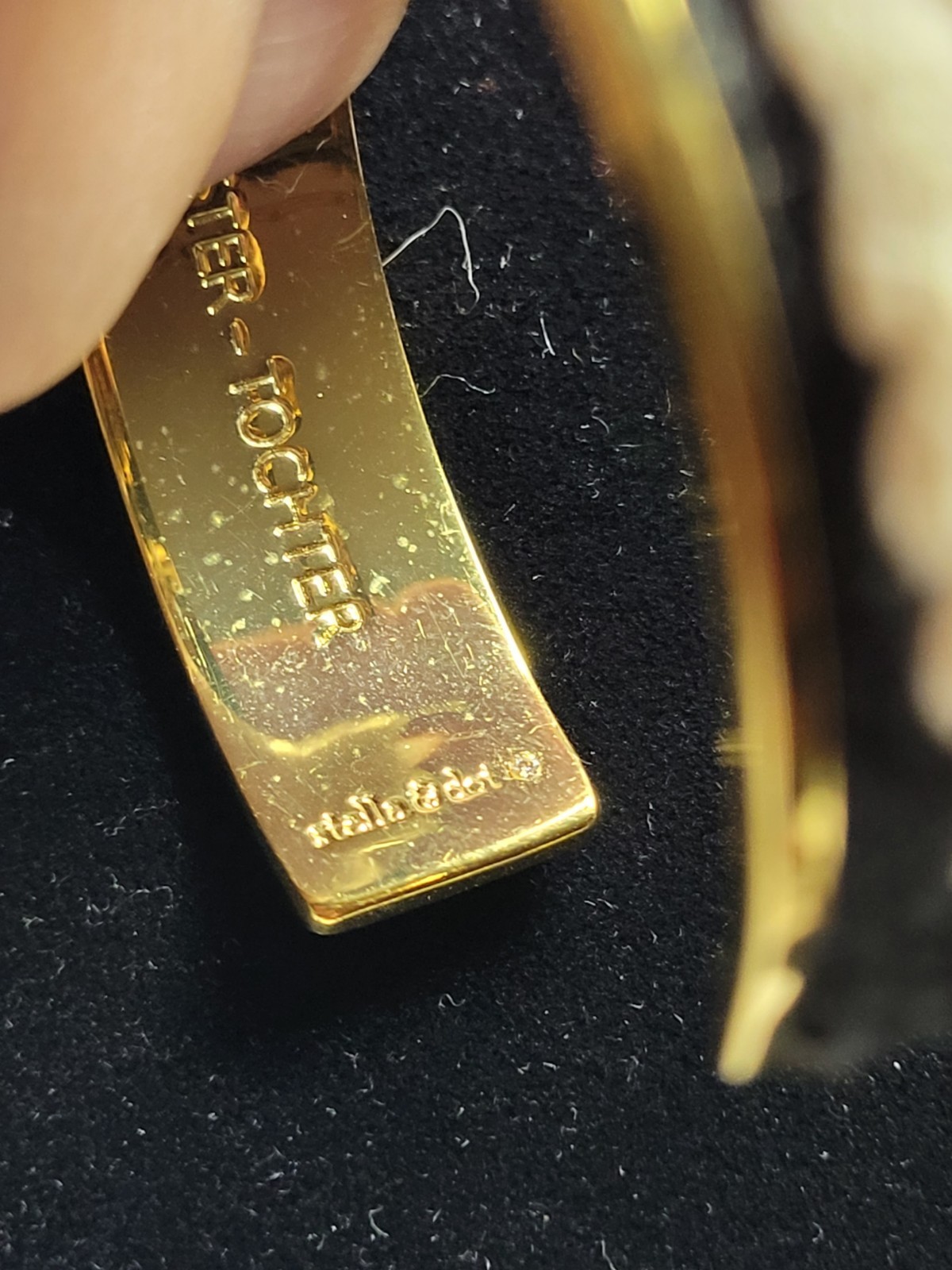 2 Signed Stella & Dot Bangle Bracelets - image 6