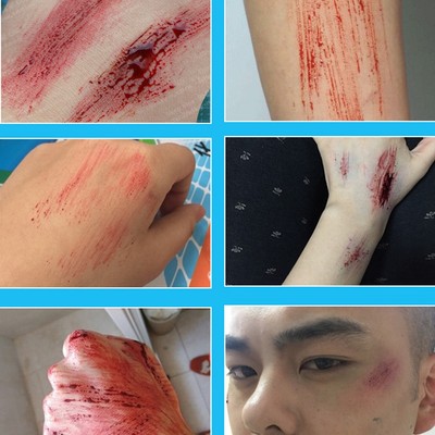 FX Blood Scar Stubble Effect Wound Make-up Stipple Sponge Für Halloween Xmas CUB