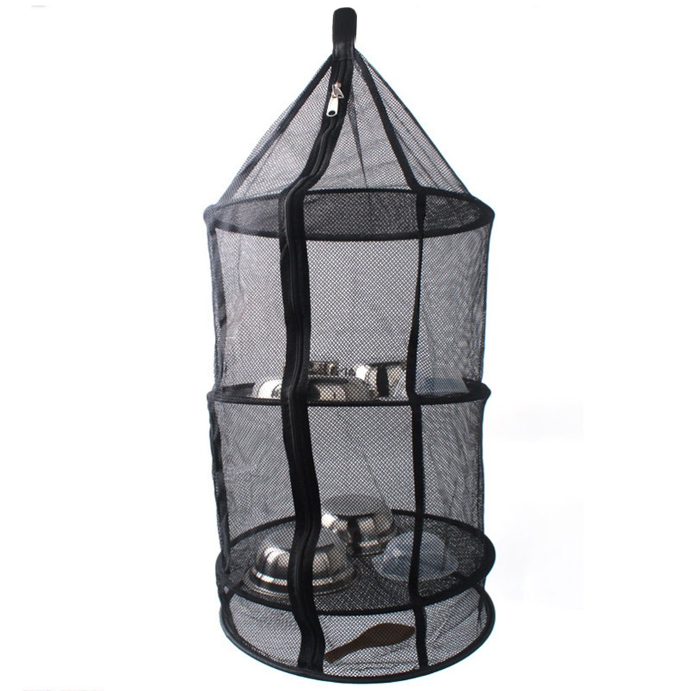 Herb Dryer Bags Buds Drying Foldable Clothes Net Outdoor Rack Mesh Hanging