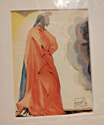 Salvador Dali limitierte Farblithographie Dante  Paradies 1