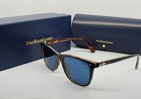 Polo Ralph Lauren PH4220U 562180 Shiny Tartan Blue Rectangular Sunglasses New