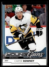 2017-18 Upper Deck Young Guns Carter Rowney Rookie Pittsburgh Penguins #243