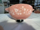 Pyrex Pink Gooseberry Cinderella Mixing Bowl 444 4QT Nesting Bowl Vintage EUC !!