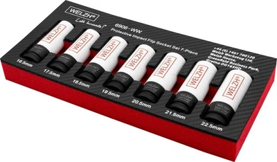 Welzh Werkzeug Impact Protective Flip Socket Set for Distorted Wheel Nut Caps