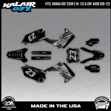 Kalair GFX Graphics Kit for CRF250R 2010-13  and CRF450R 2009-2012 Viper - Smoke